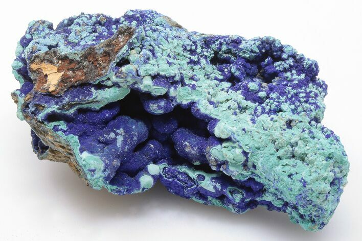 Vibrant Green Malachite and Blue Azurite Association - China #197116